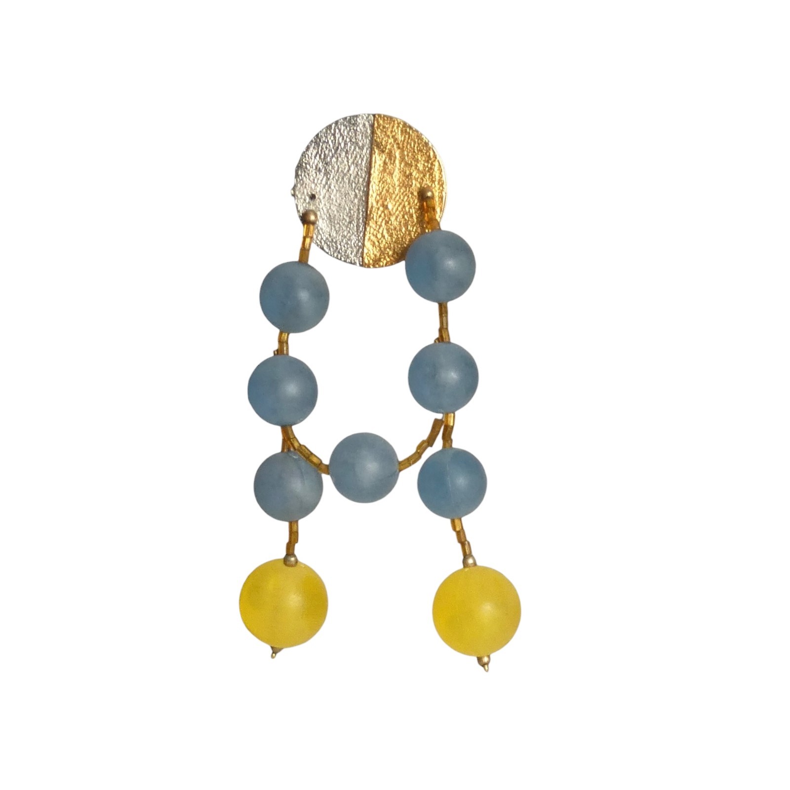 PIERRE CARDIN – 1995 Frosted Bead Single Earring