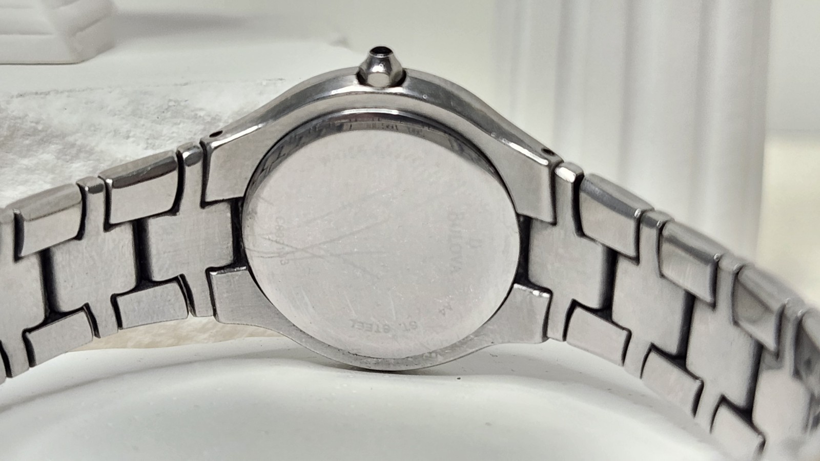 Bulova 96R02 Maestro Stainless Steel Women’s Watch With Diamonds / New Battery