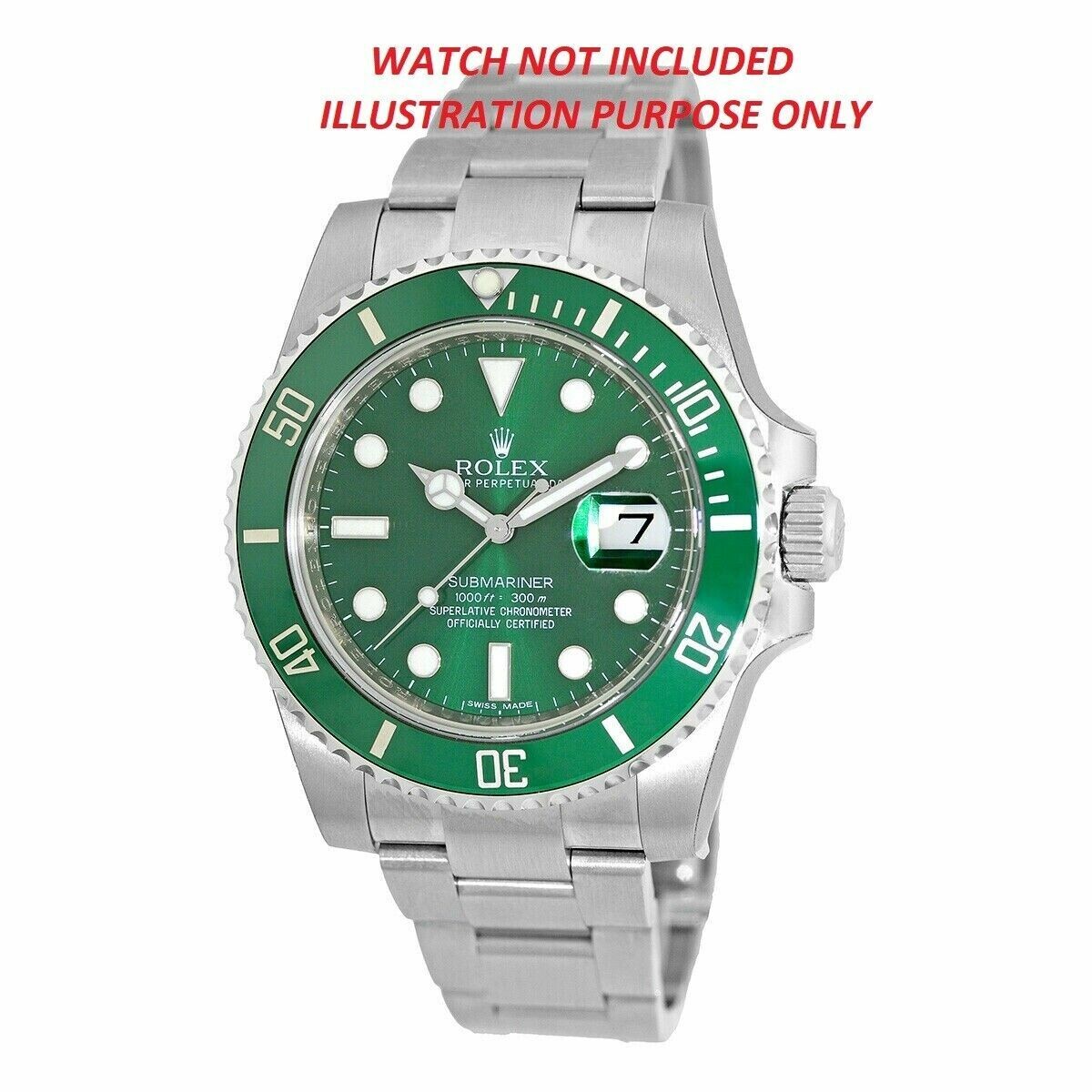 3 PIP DOT FOR BEZEL INSERT ROLEX SUBMARINER CERAMIC 116610 116610LN BLUE LUME U