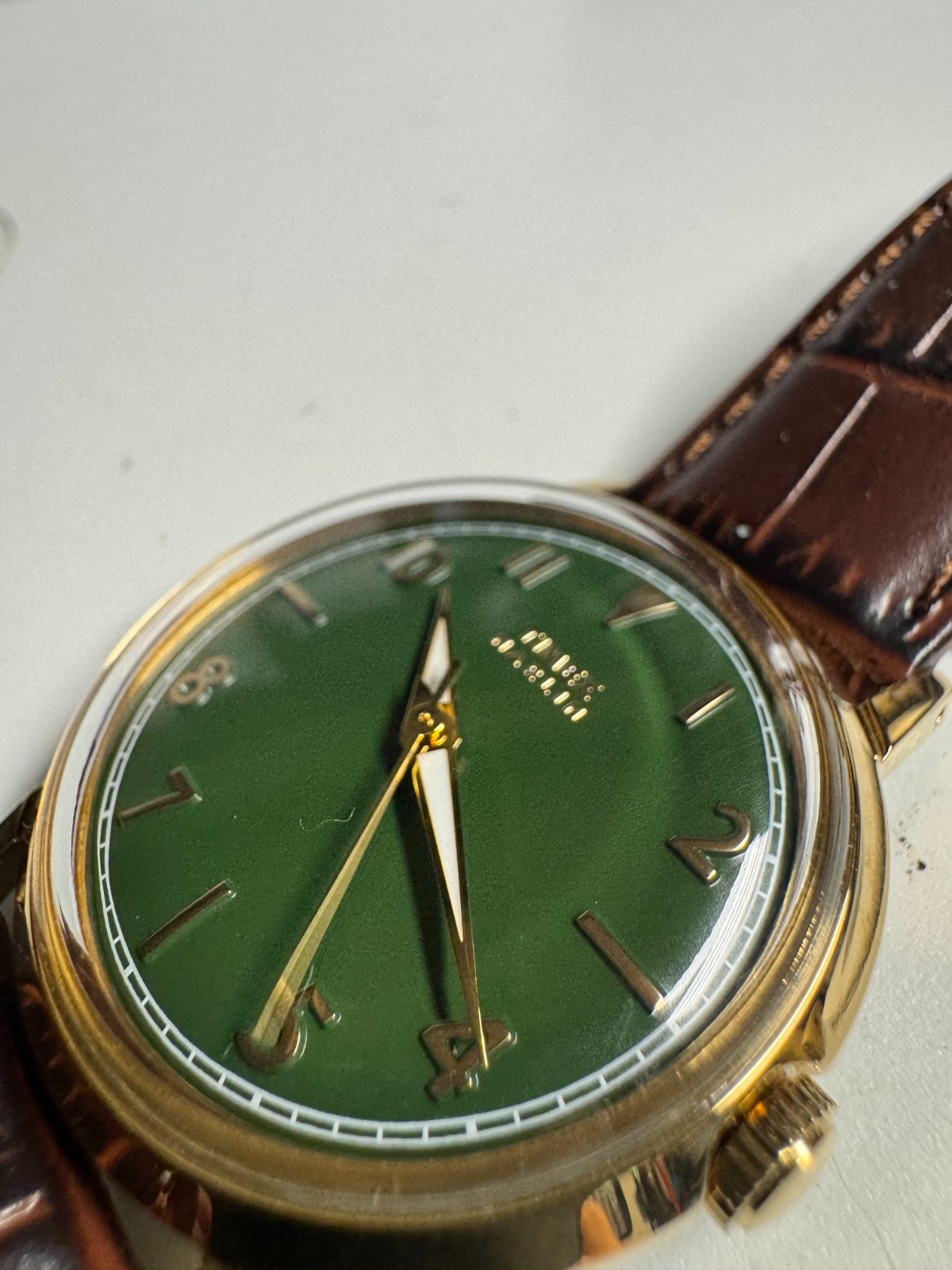 Timex Green Marlin Quartz 34MM Watch TW2Y37800 W/Box Runs Good