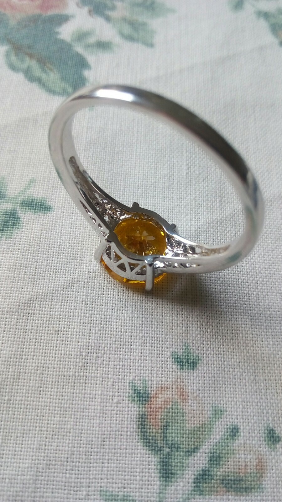 Ladies Silver Jewel Ring