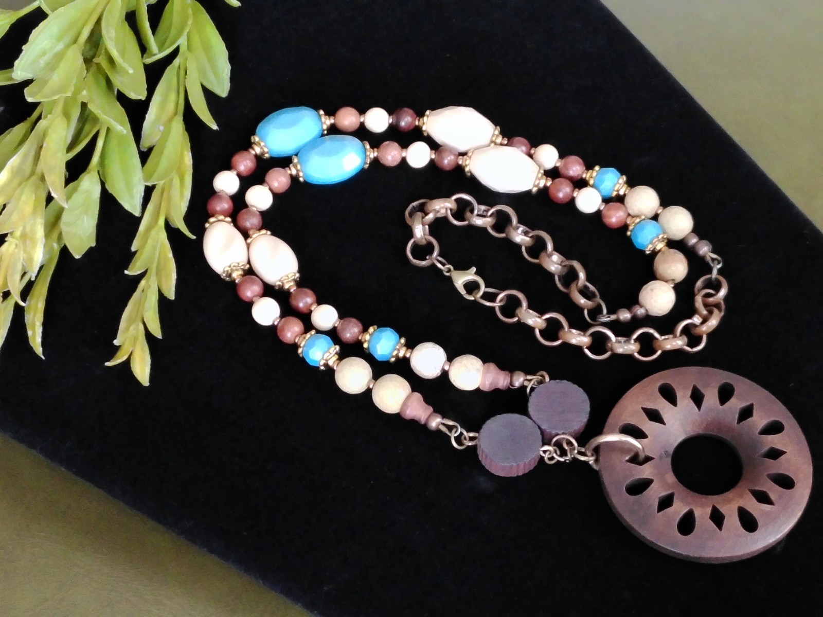 hand crafted Jewelry Necklace, and earrings