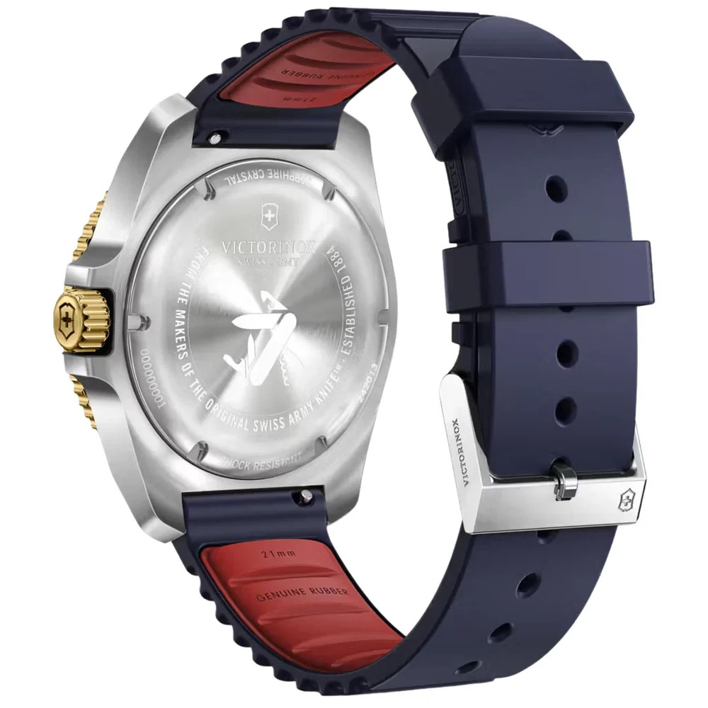 Victorinox Journey 1884 Men’s Quartz Watch 242013 Blue Dial Rubber 43mm 200M