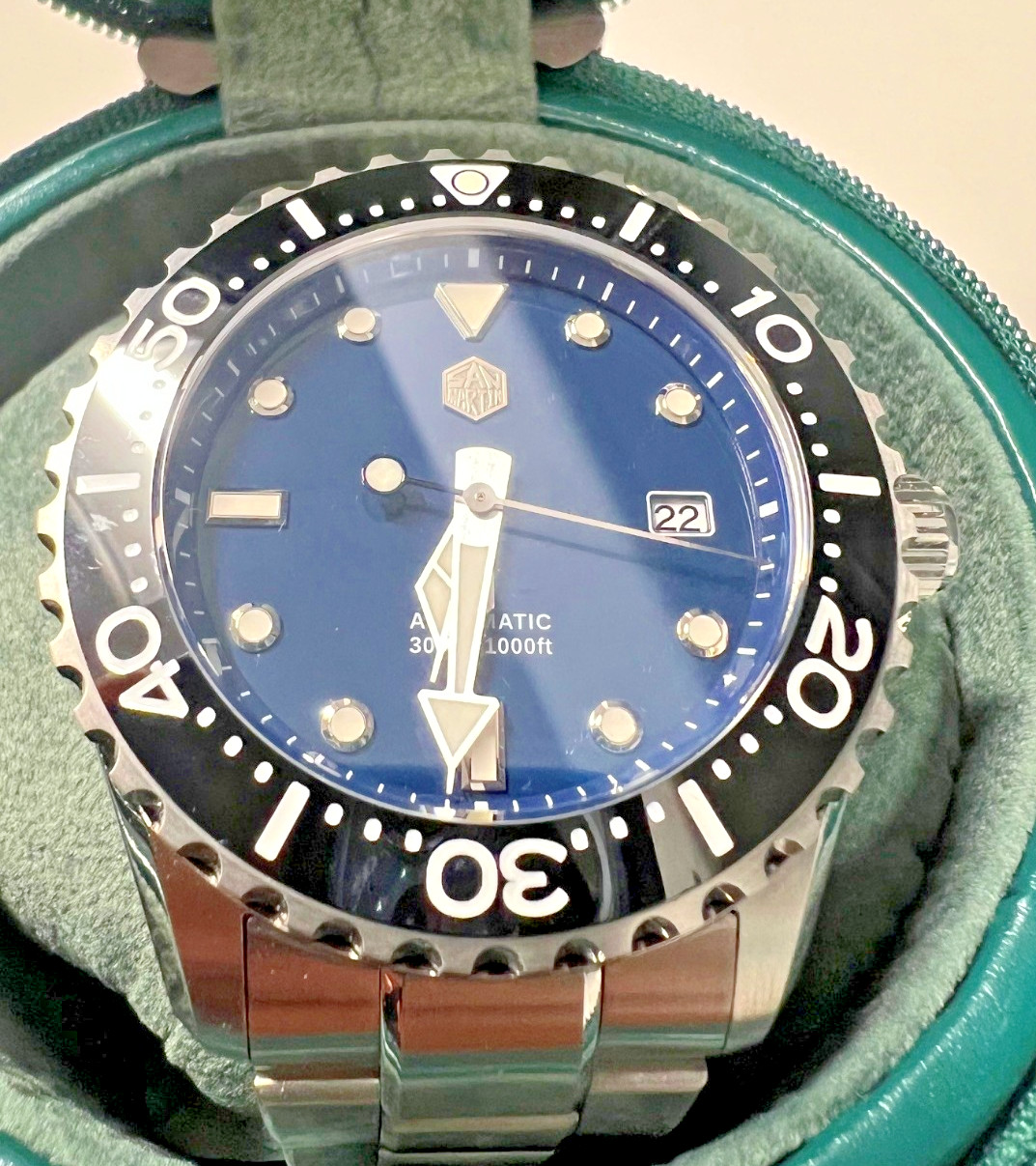 San Martin SN0009 44mm Luxury Men’s Diver Watch High Quality Automatic