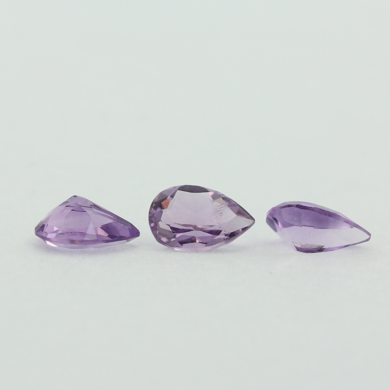 Loose Pear Shape Cut Genuine Natural Amethyst Stone Single Purple Birthstone