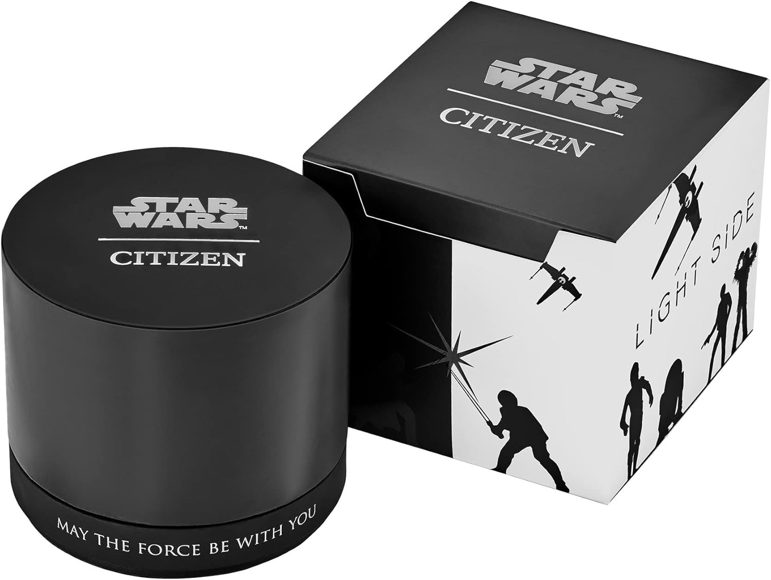 Men’s Eco-Drive Star Wars Death Star Black Stainless Steel Watch 41mm