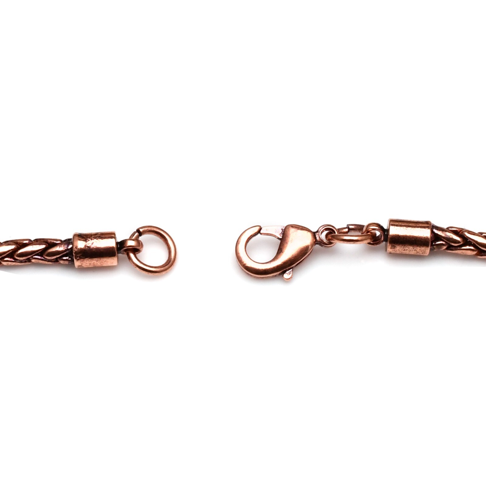 100% Pure Oxidize Copper Wheat Viking jewelry Copper Chain Necklace RJ-001