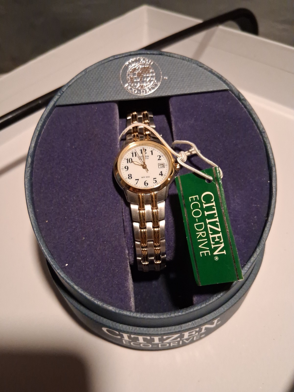 Citizen Eco-Drive Women’s Silhouette Two-Tone Watch, stainless steel bracelet