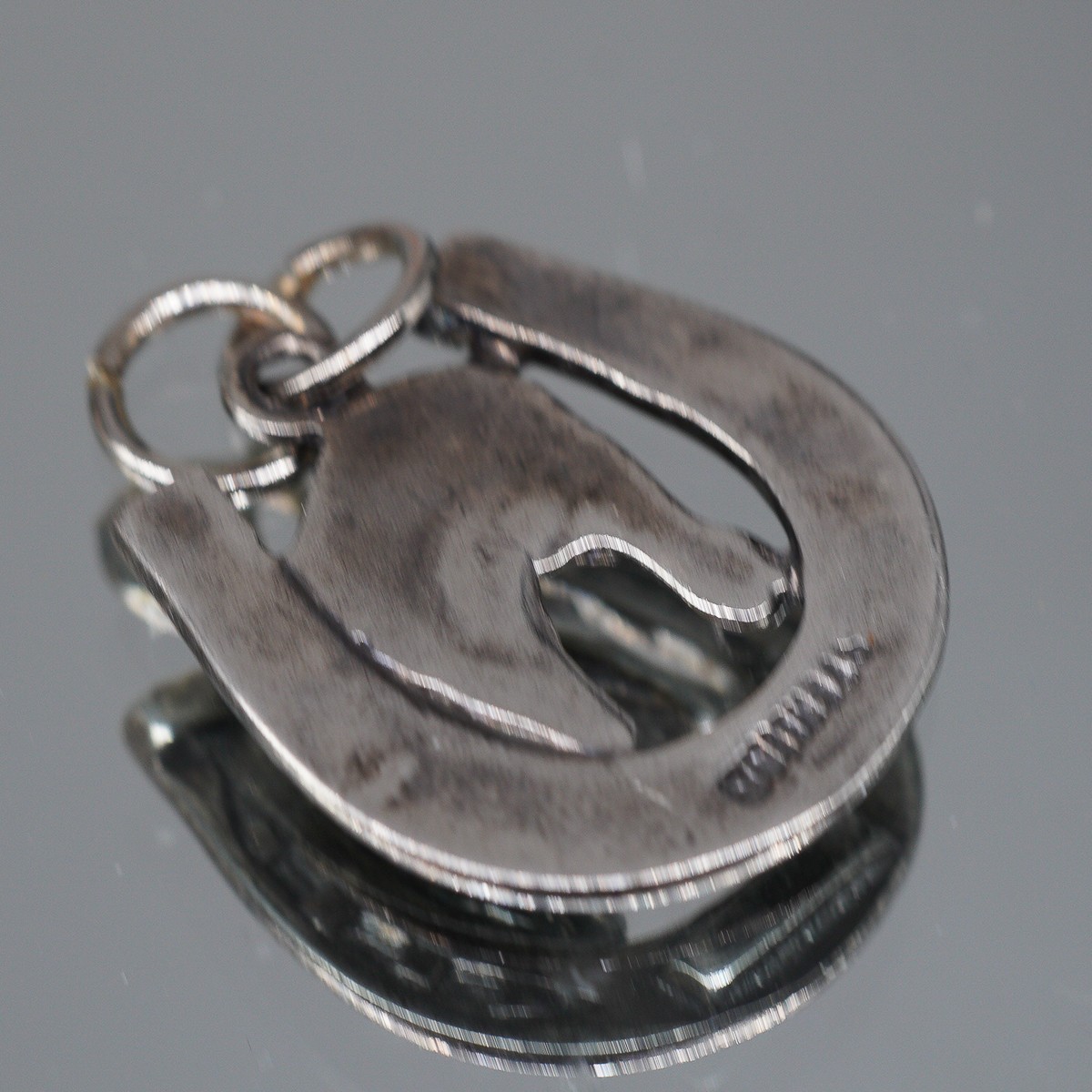 Equestrian Horse Horseshoe Charm Pendant Sterling Silver 925 Western | 3.08g