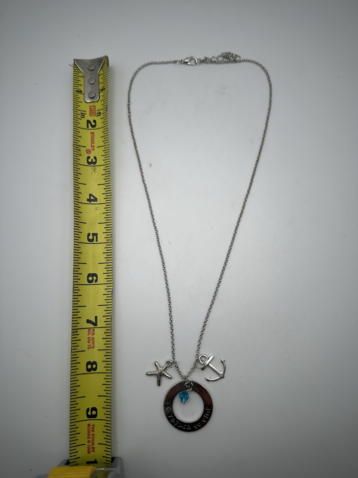 I Refuse To Sink Necklace With Pendants In Gift Box