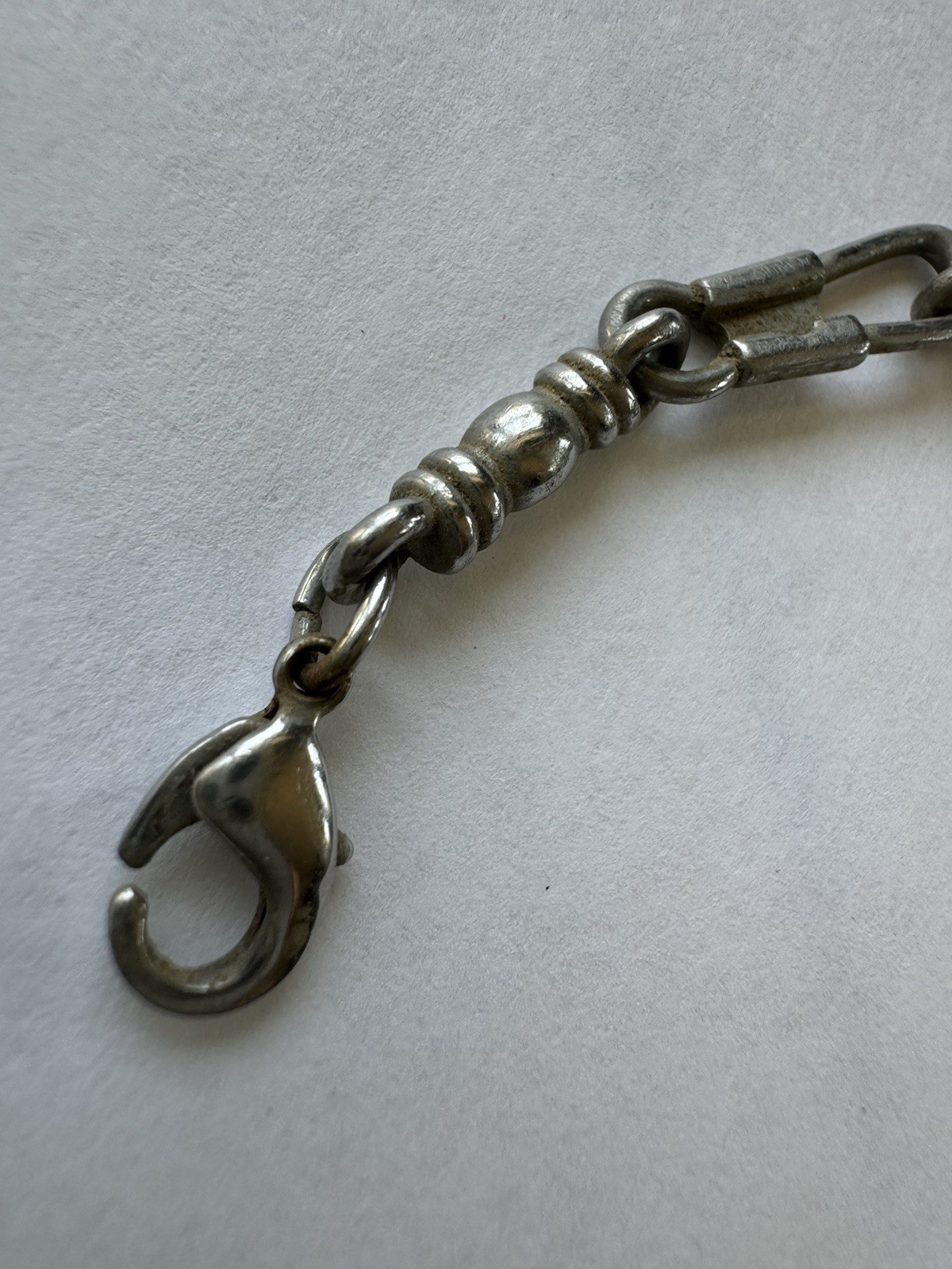 🟢 James Avery STAINLESS STEEL ~ FISHERS OF MEN ~ LINK BRACELET 8″ VINTAGE
