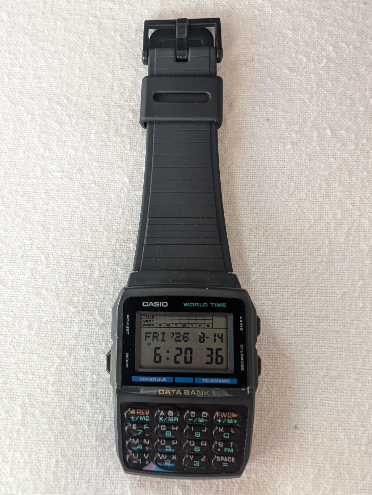 Casio DBX-103 Databank Calculator Watch Vtg Vintage 90s