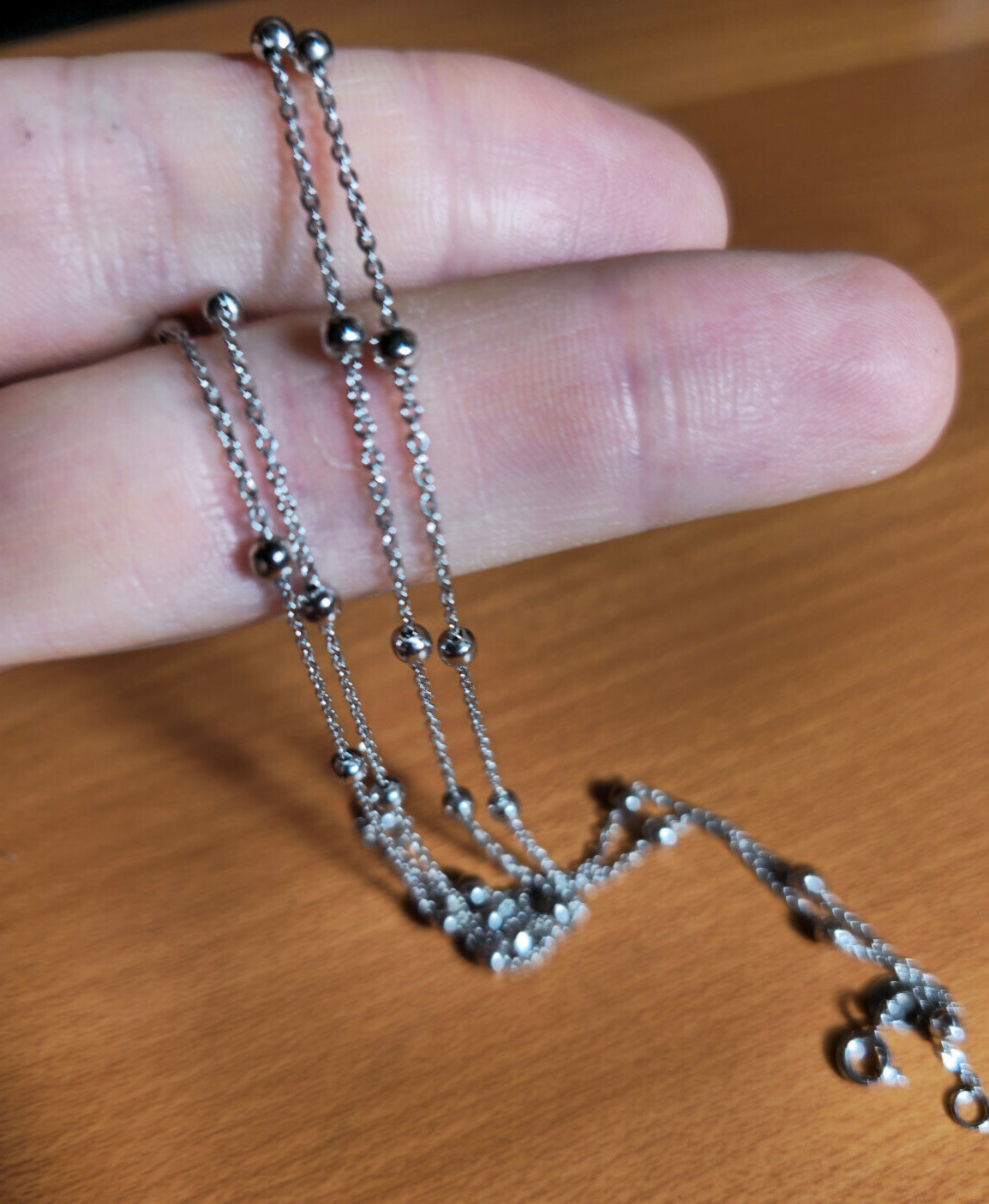 Real 925 Sterling Silver Diamond Cut Popcorn Chain Necklace Made in Italy