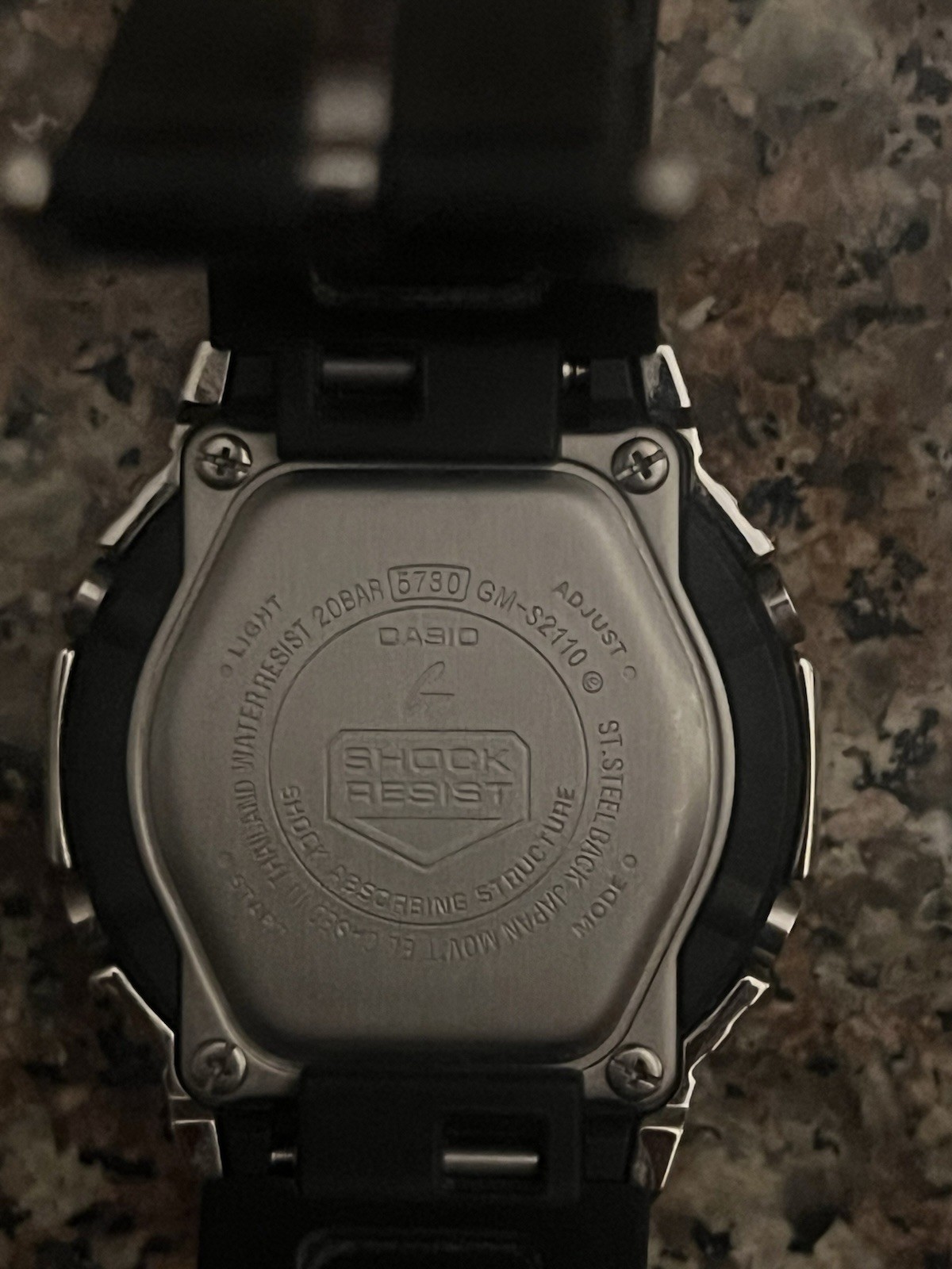 Casio G-Shock GMS2110 with Casio A158A Watch with Box and Papers
