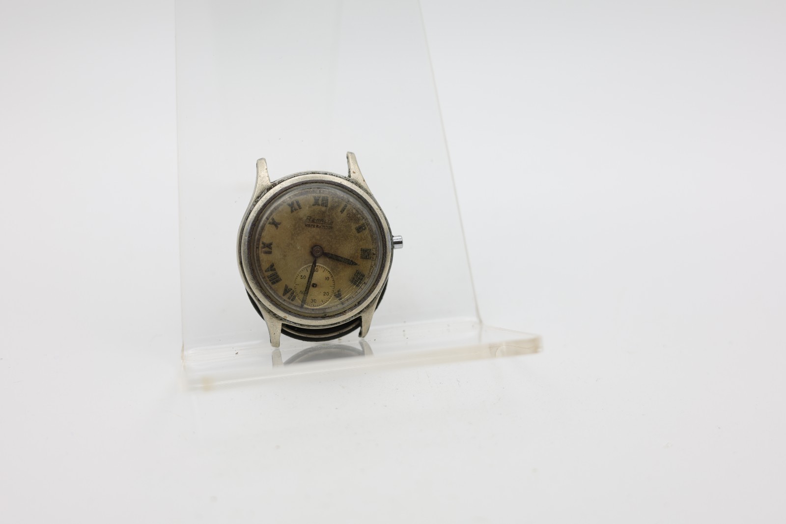 REGALIS CAL. 006 15j MILITARY SWISS WRIST WATCH 30mm 15mm LUG FOR REPAIR (KT)
