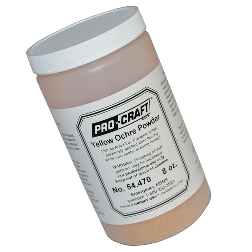 Pro-Craft Yellow Ochre Powder 8 Oz – Soldering Anti Flux, Coat Surfaces & More
