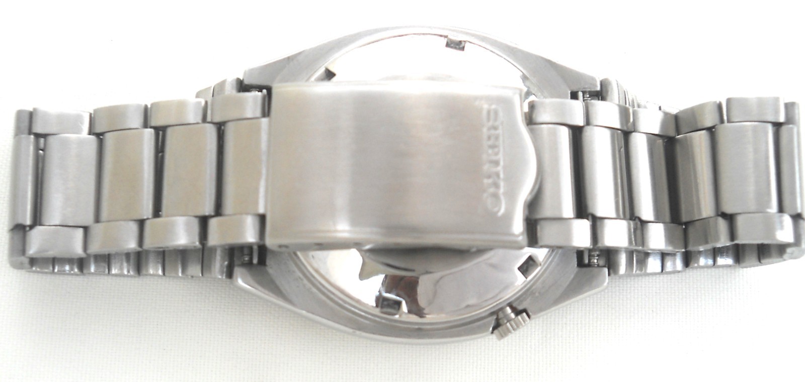 Vintage Seiko 5 Railway Time Automatic Watch TV Dial Cushion Case Caliber 6309