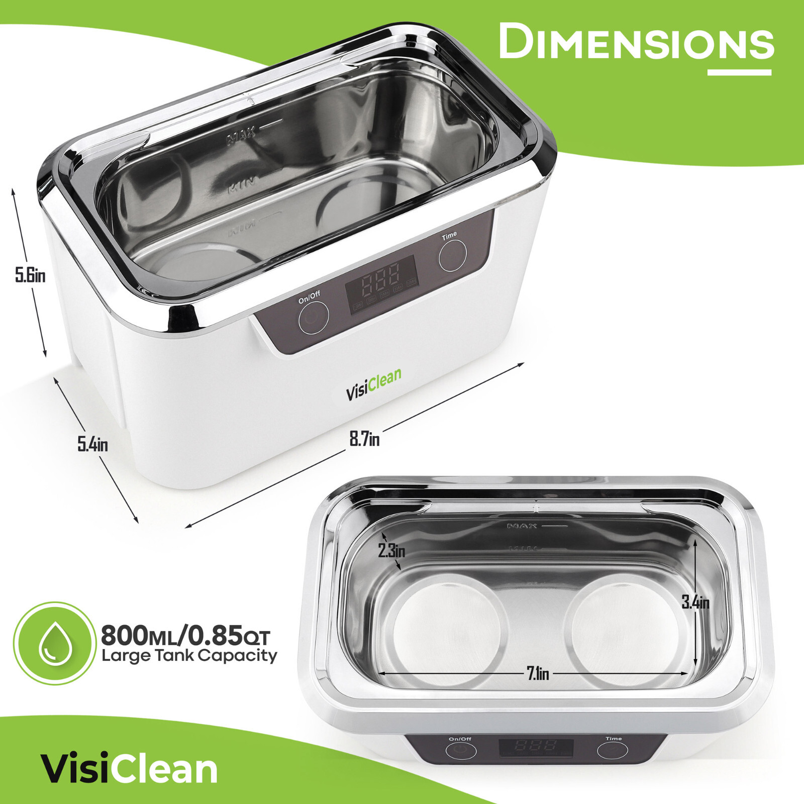 InvisiClean Pro Elite Ultrasonic Cleaner – Factory Refurbished – OTS-IC-2755