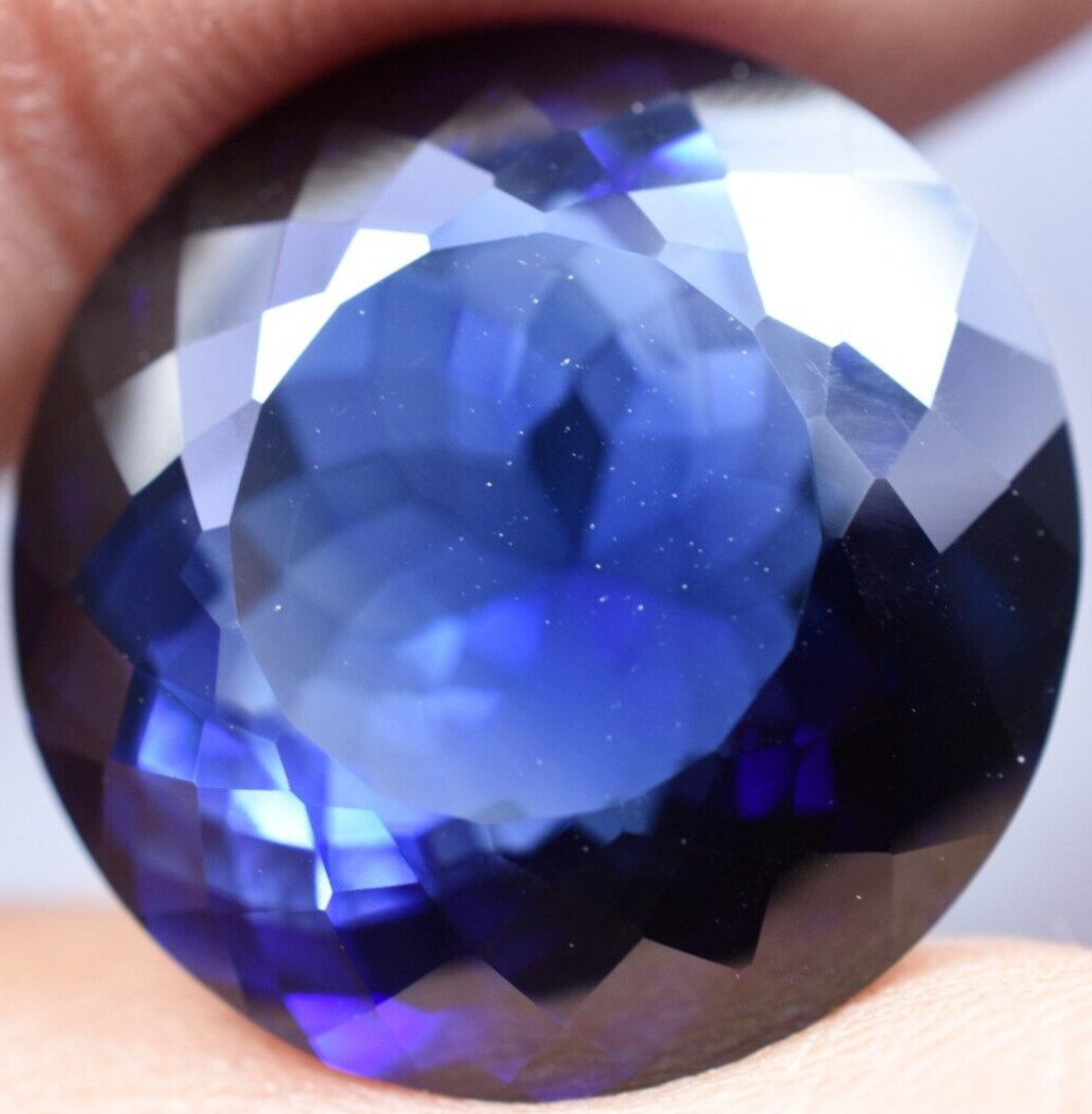 Natural 26.75 Ct Burmese Royal Blue Sapphire GGL Certified Treated Gemstone