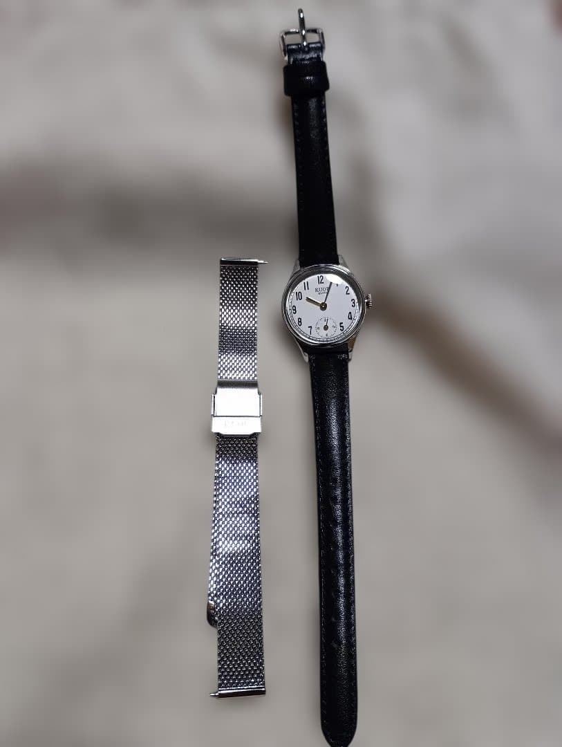 Working KUOE Holbrn 90 003 Watch 26mm Wrist 12.5 to 17cm 4.92 to 6.69in Rare