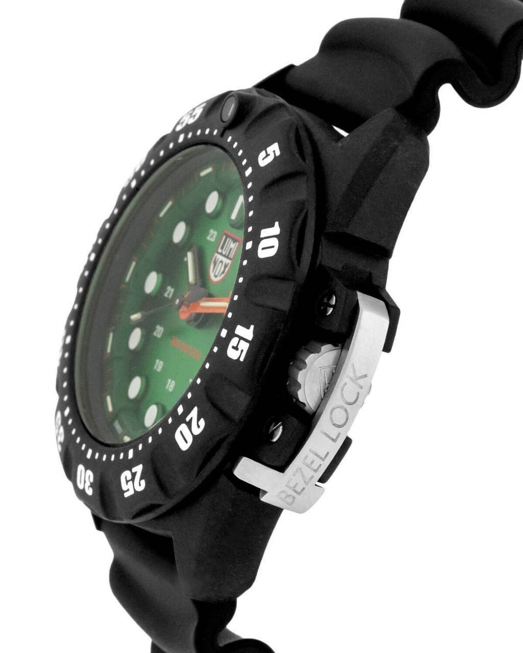 Luminox Scott Cassell Deep Dive 45mm Green Dial Rubber Men’s Watch XS.1567