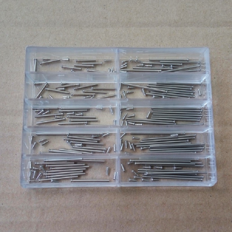 1.0mm Thick 8mm-26mm Tube Friction Pin Spring Bar for Watch Band Clasp Buckle C