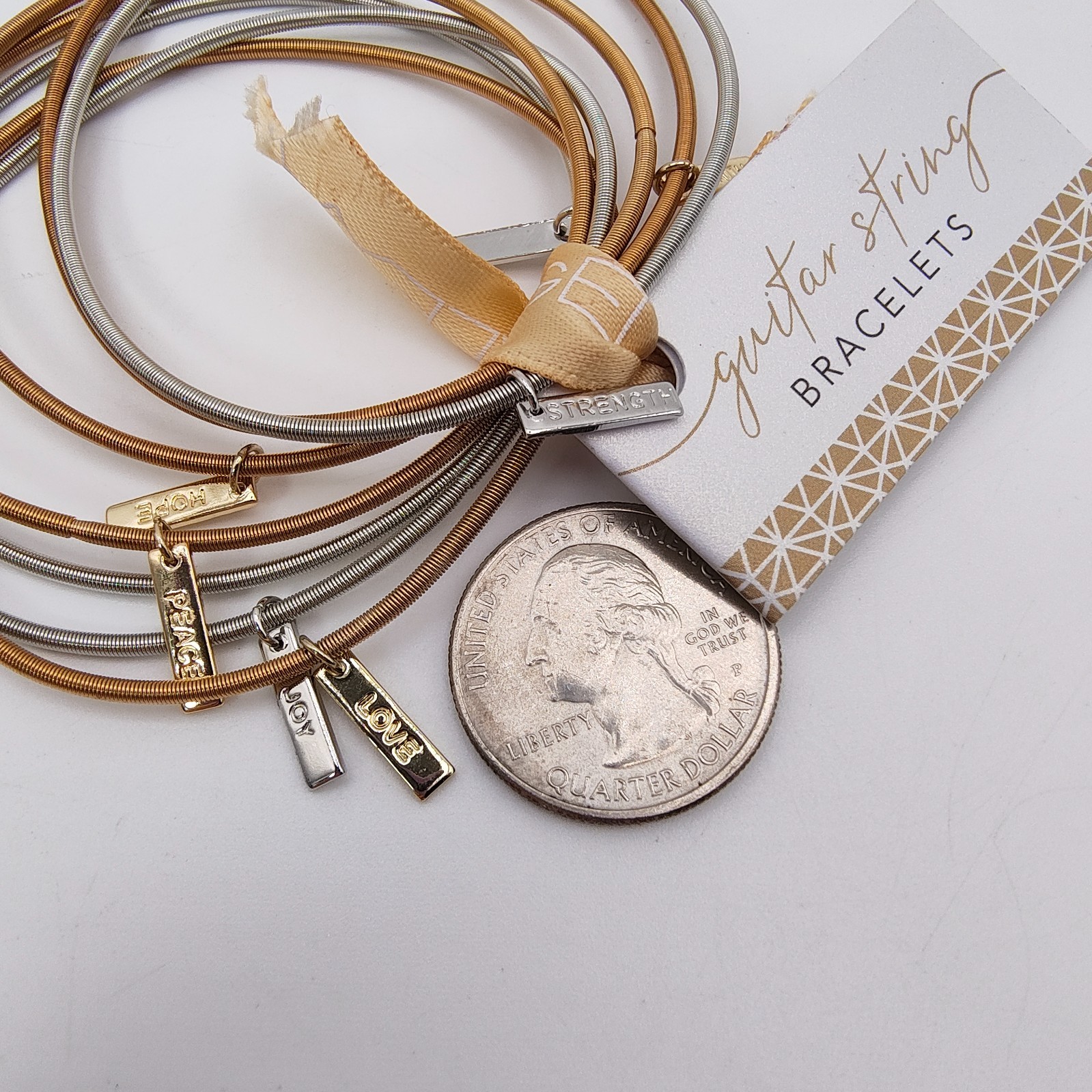NEW Alexa’s Angels Guitar String Bracelet Set of 7 Stackable Inspiration