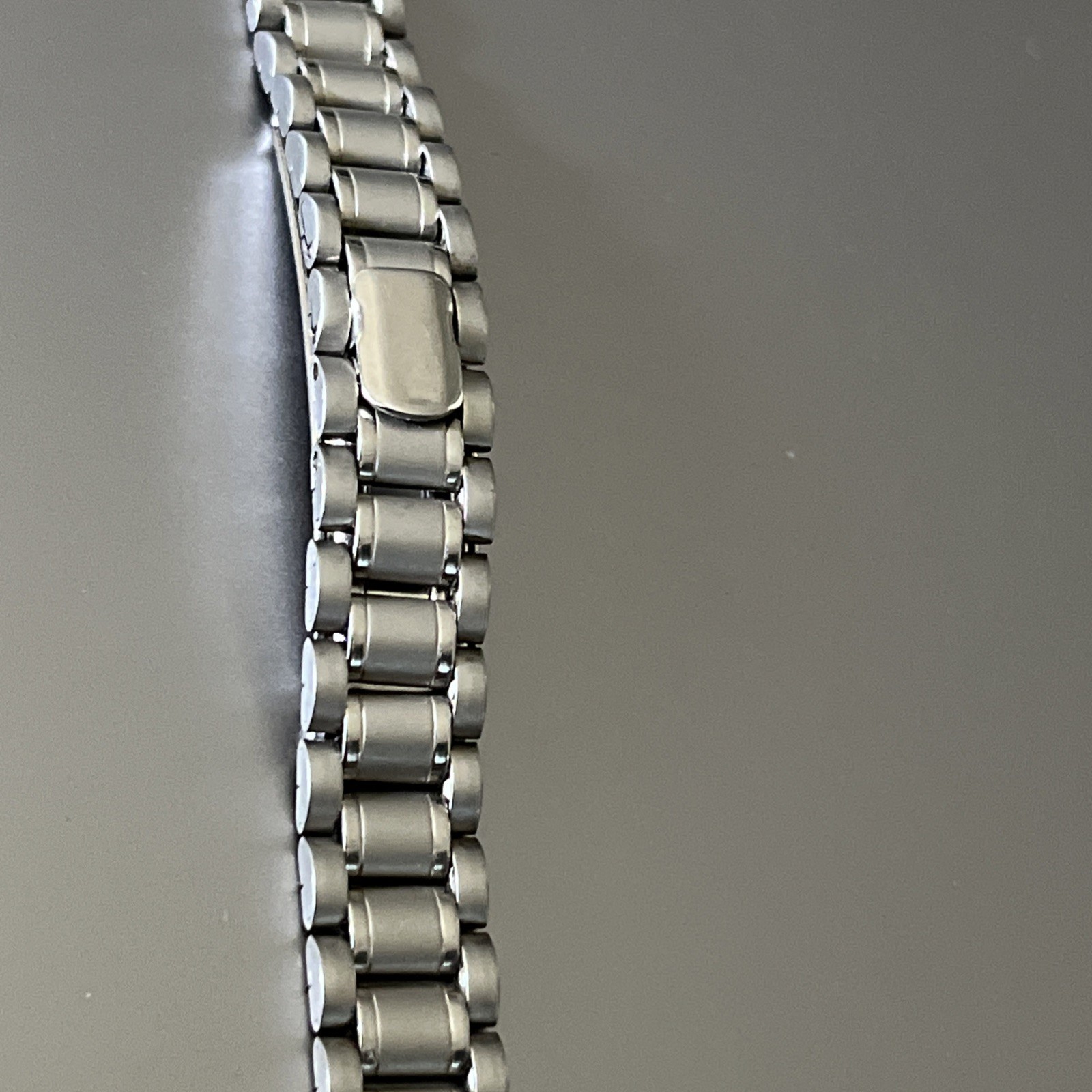 14 mm Watch Oyster Bracelet Stainless Steel Matte Polished Hidden Folding Clasp