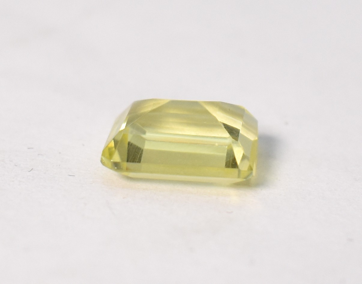 Natural Lemon Quartz Octagon Emerald Cut Gemstone 11X9 MM 4.05 Ct Loose Gemstone