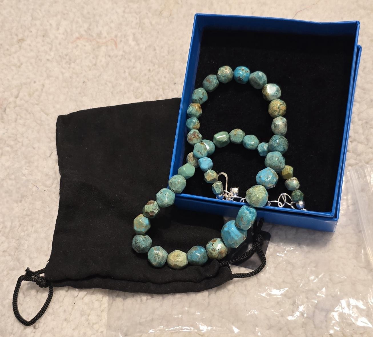Mine Finds by Jay King Turquoise and Sterling Necklace