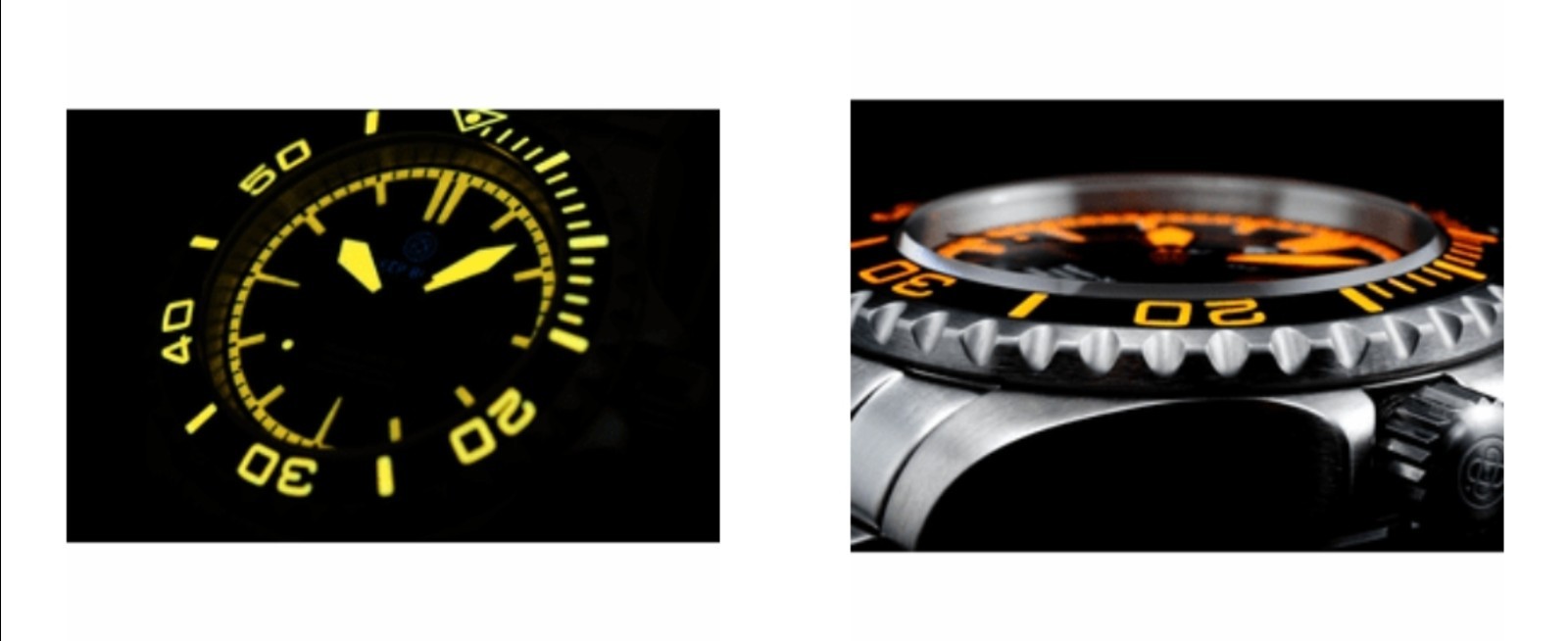 Deep Blue Master 2000 III Orange Lume Swiss Automatic Professional Divers Watch