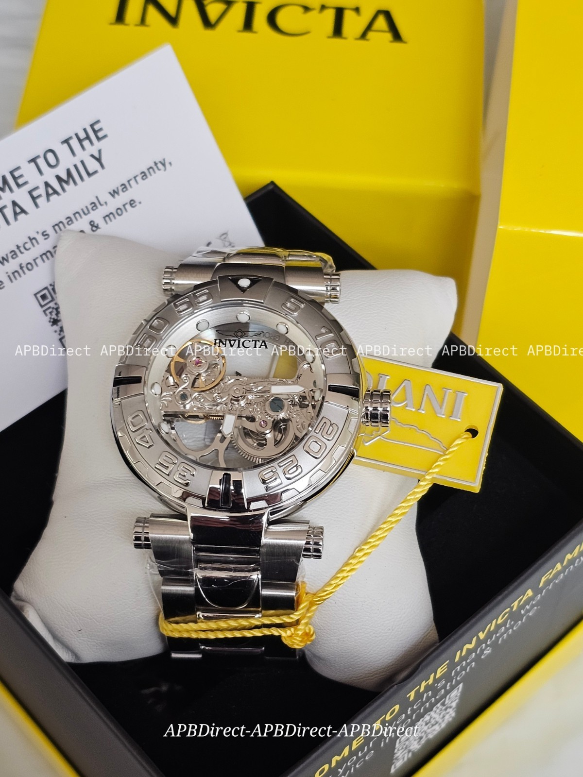Invicta Subaqua Noma I – Automatic BRIDGE Mvmnt Skeleton Black Bezel mens watch