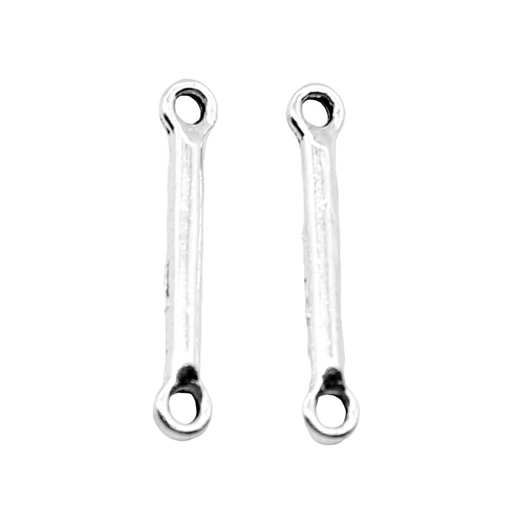 30/80PCS Antique Silver Tone Stick, Bar Connector Charm Jewelry Finding GGS137