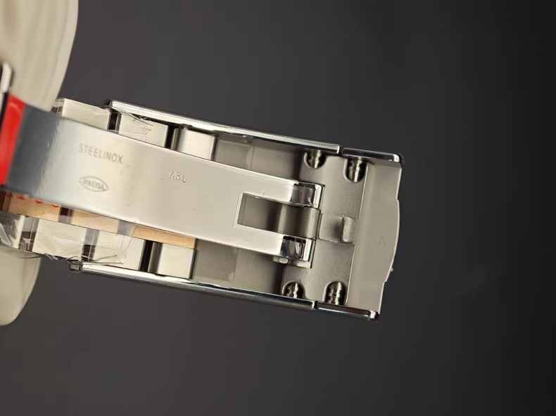 For R0 -1ex 126334 126300 21mm Silver Rose Gold Stainless Steel Bracelet