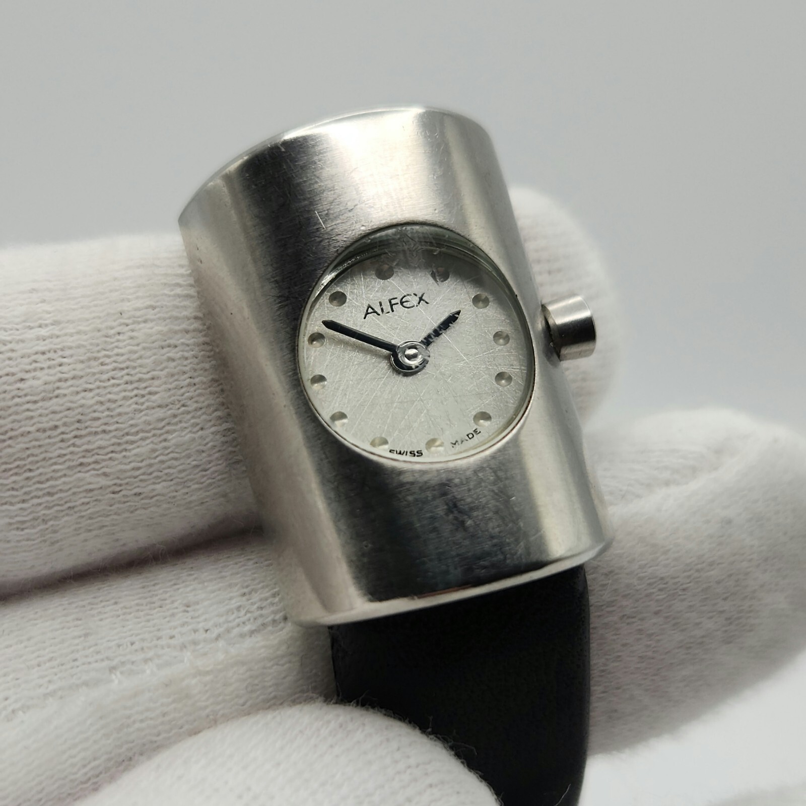 Alfex Ladies Small Stainless Steel Case Anti-Allergic Swiss Made Quartz Watch