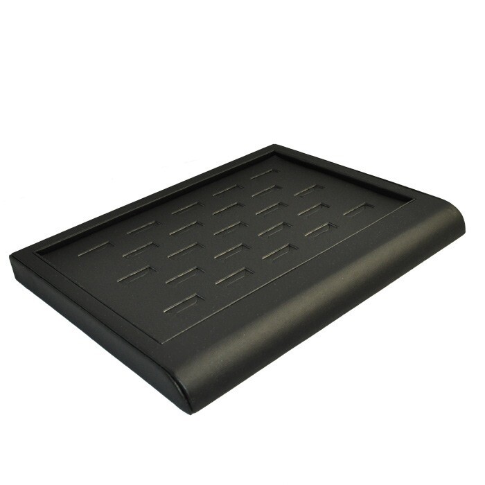 Black Leatherette Jewelry Ring or Earring Display Tray Jewelry Display Organizer