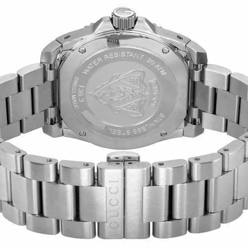 GUCCI YA136311 Men’s 40mm Dive Watch – Blue Stainless-Steel Band and Case