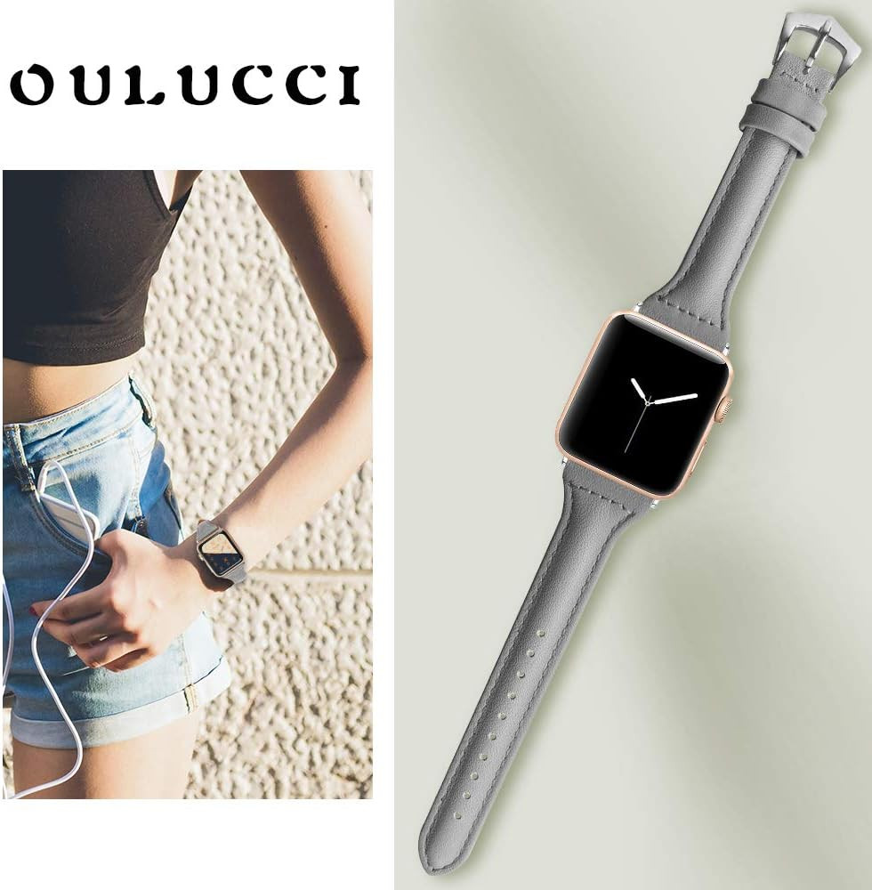 Leather Bands Compatible Apple Watch Bands for Women 38Mm 40Mm 41Mm 42Mm 44Mm 45
