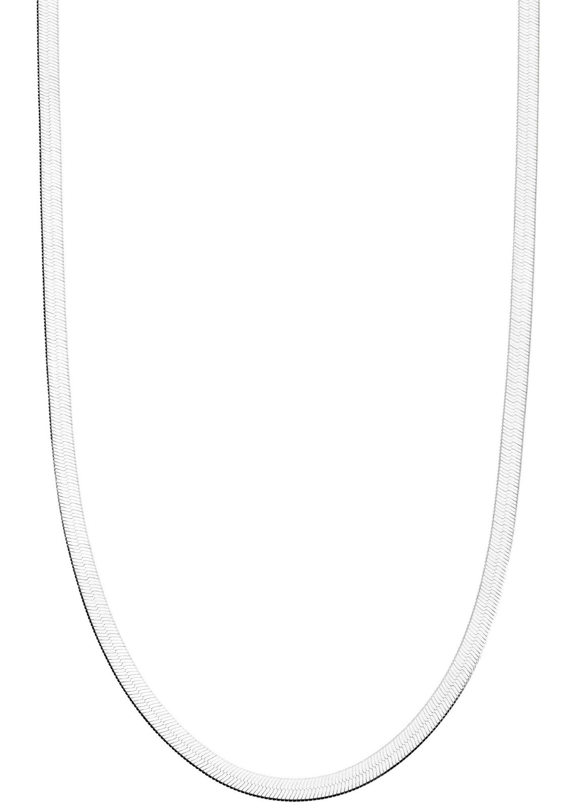 Italian 925 Sterling Silver 18K Gold Plated Herringbone Chain Necklace for Women