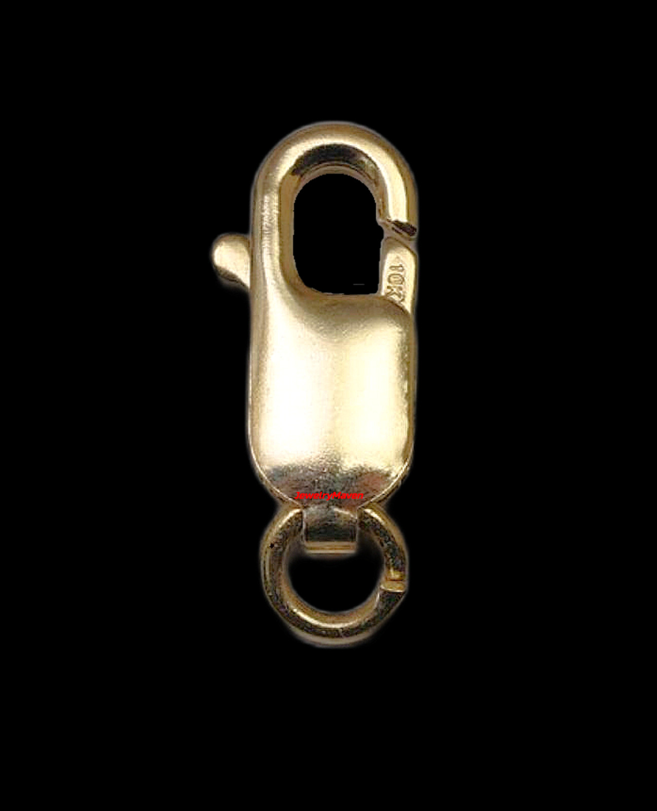 13.5mm 10k MEDIUM Yellow Gold Lobster Claw Chain Clasp with Jump Ring USA