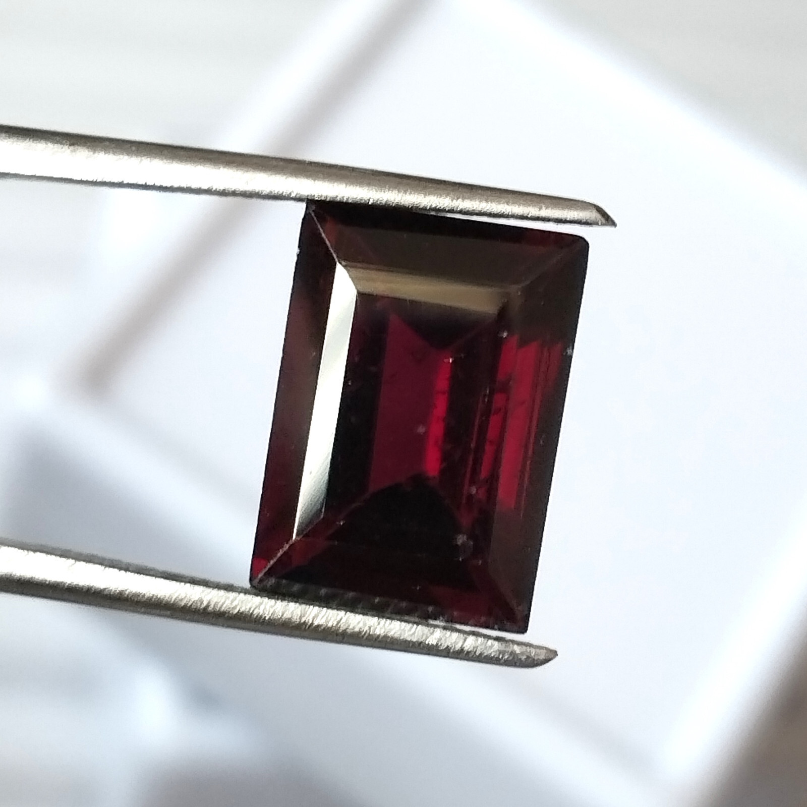 Pink Garnet 12X9 mm Baguette Cut Natural Unheated Faceted Loose Gemstone 4.75 CT