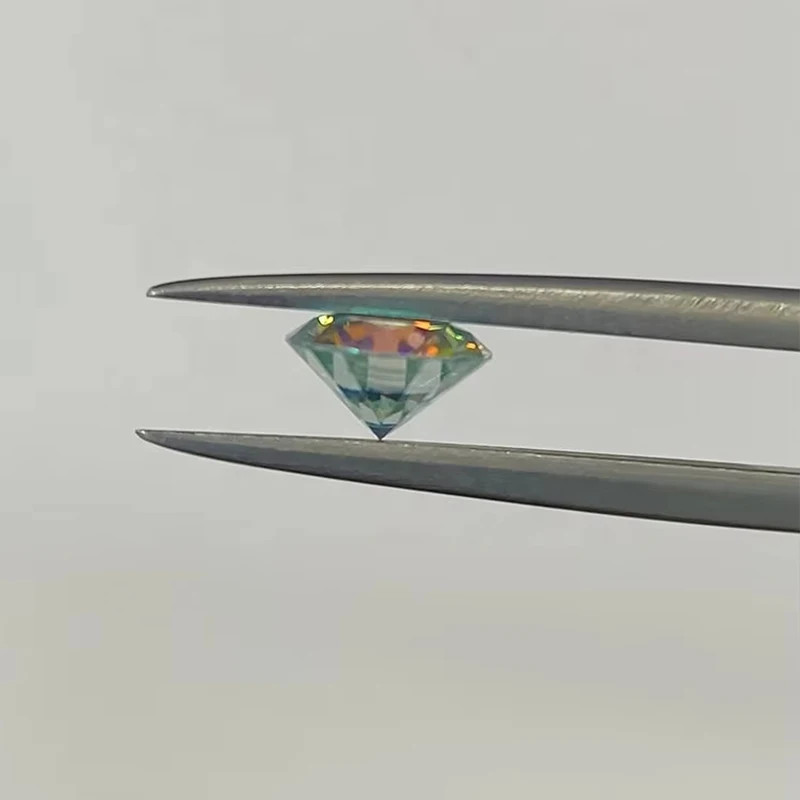 2-20CT AB Blue Raibow Blue Green Purple Moissanite Loose Stone Gemstone with GRA