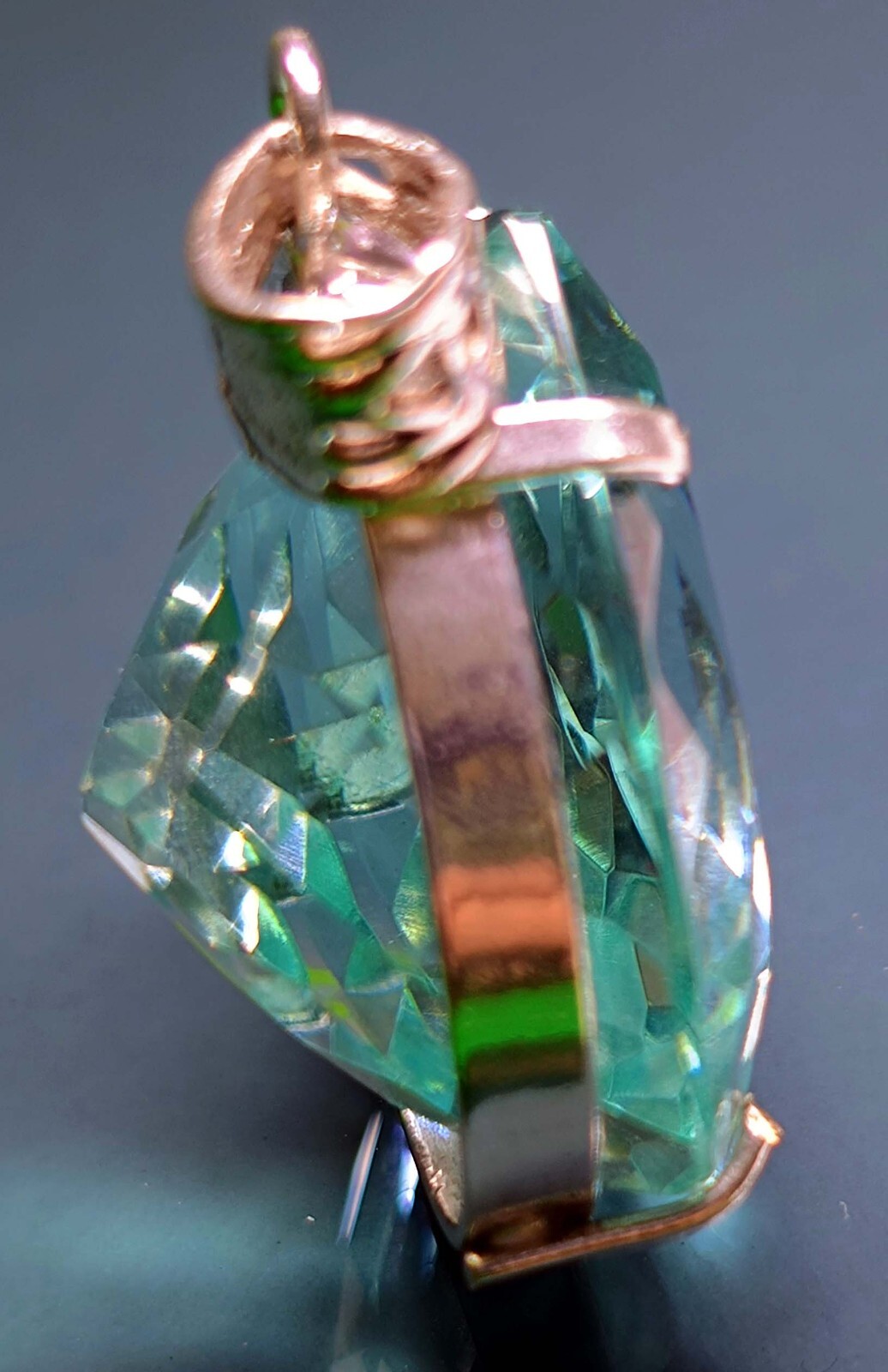 Water Blue Topaz Pear Cut 112.20 Ct Locket EGL Certified Natural Gemstone PD017