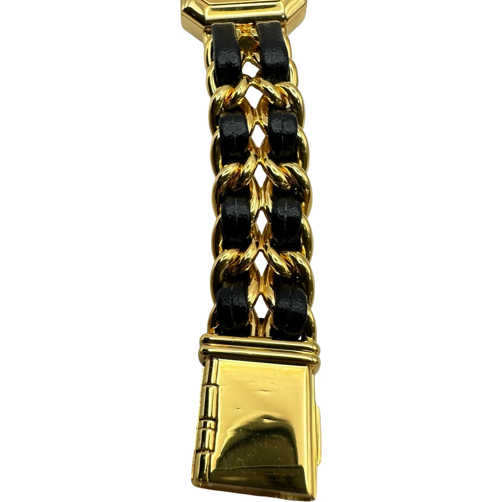 Chanel Première S H0001 20mm Gold Black Dial Quartz Watch OKW2044