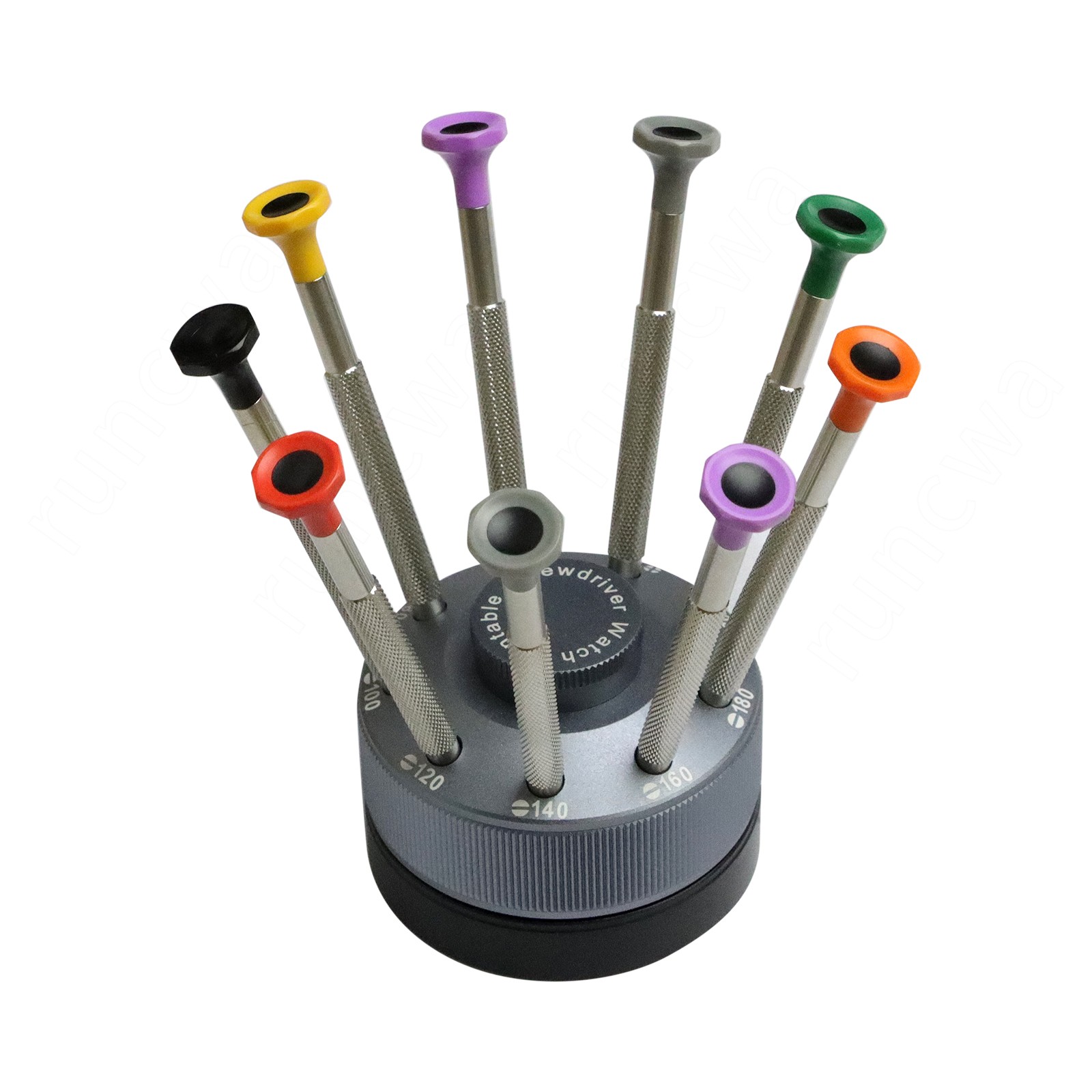 Professional Screwdrivers 30081-S09 Set of 9 Screwdrivers with Rotating Stand