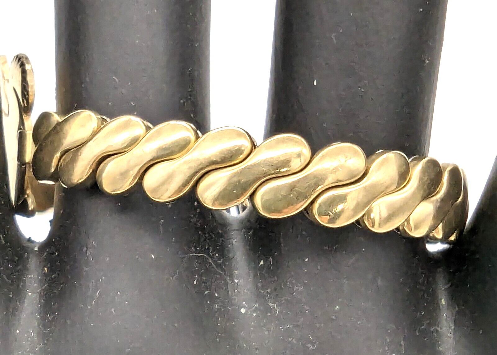 Foster Childs Rabbit Stretch Expansion Bracelet 10K Gold Vintage 1950s Engraved