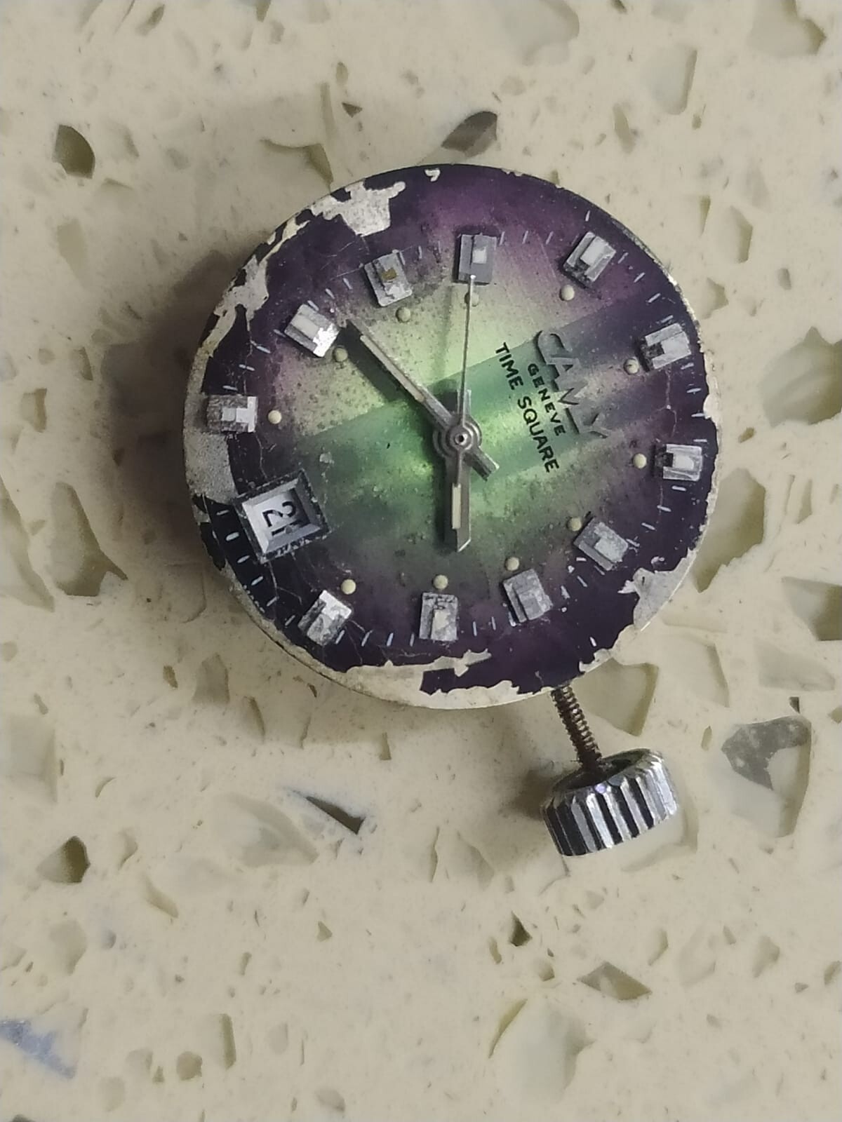ETA 2671 Incomplete Movement Automatic with dial Used