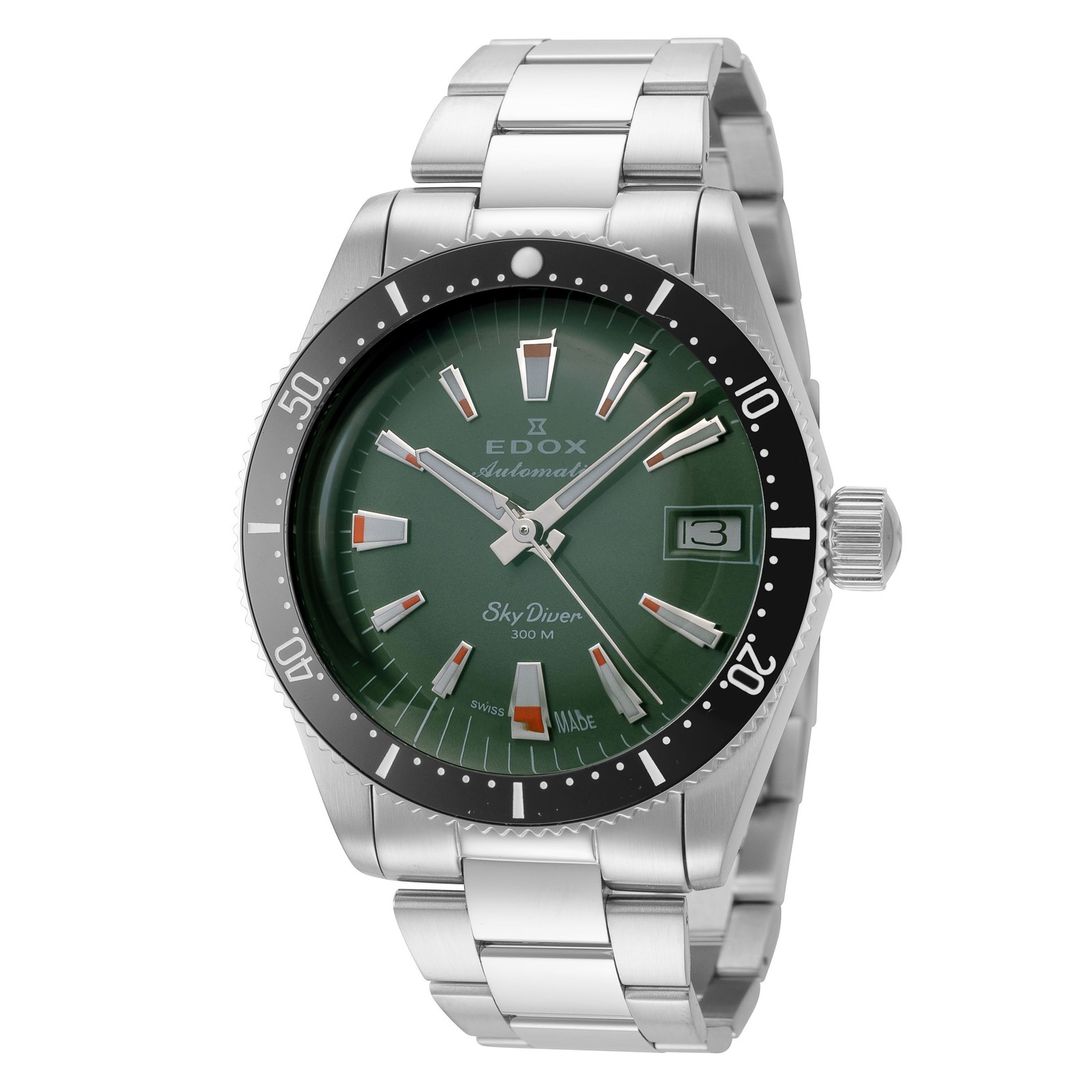 Edox Unisex SkyDiver 38mm Automatic Watch 80131-3NM-VI