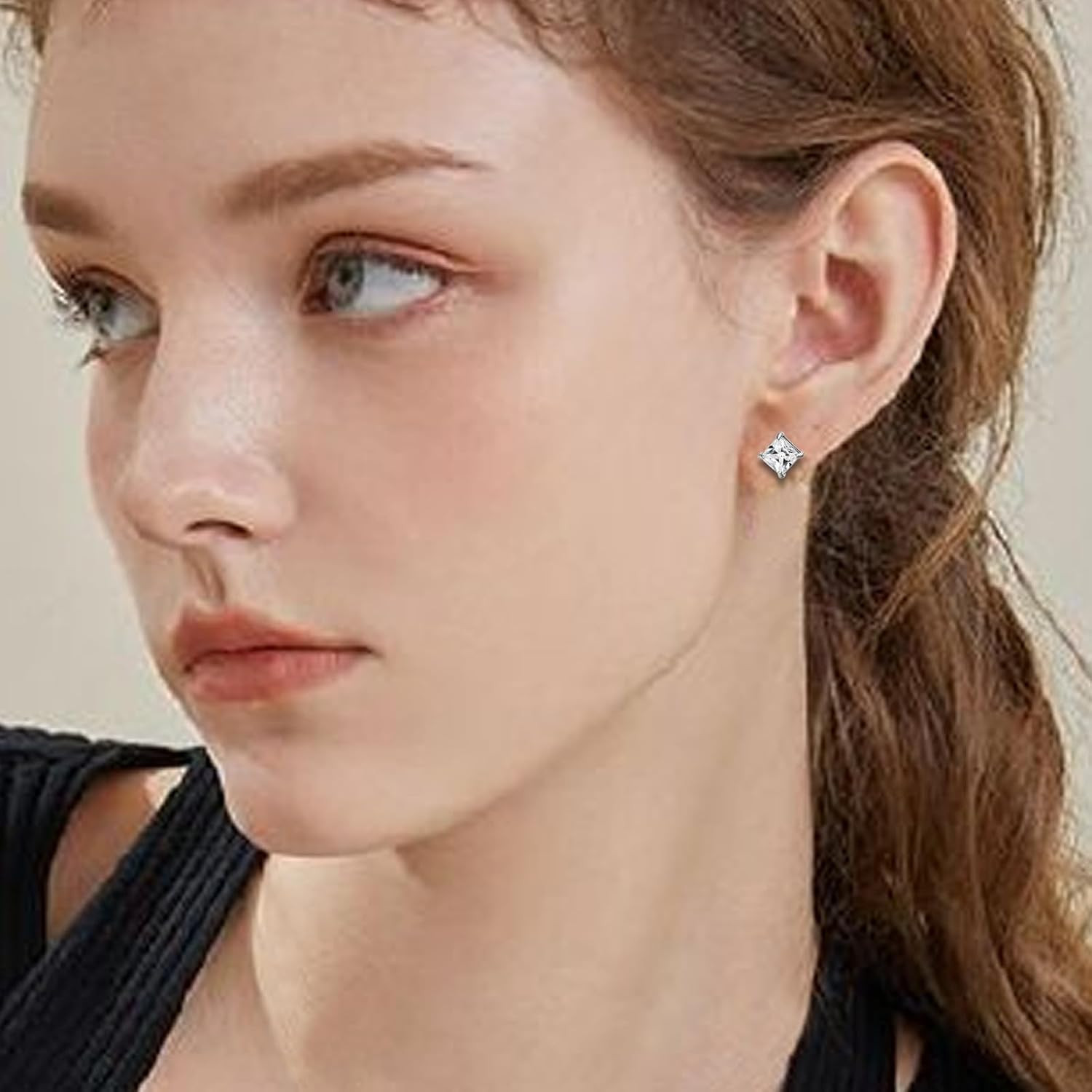 2 Pairs Stainless Steel Magnetic Stud Earrings for Men Clip on Earring Magnetic