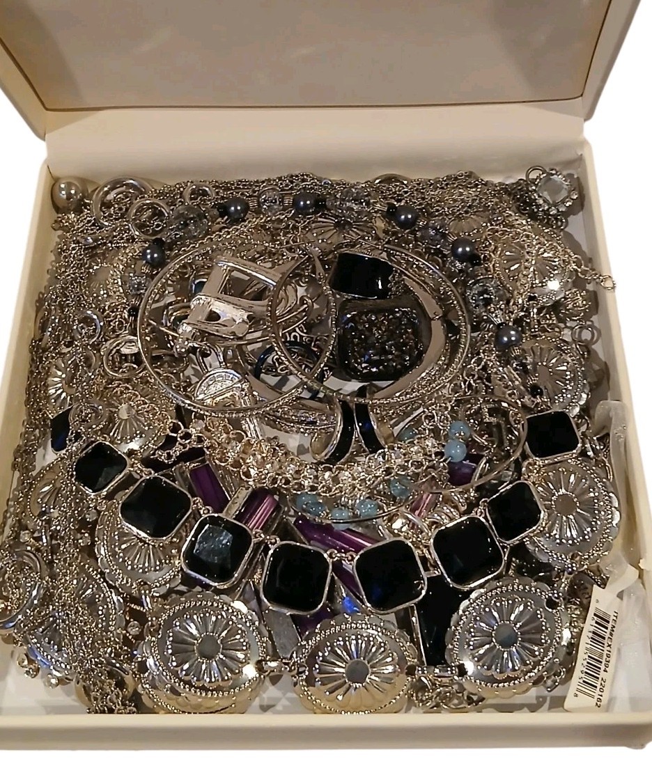 Gorgeous Silvertone Mixed Jewelry Lot